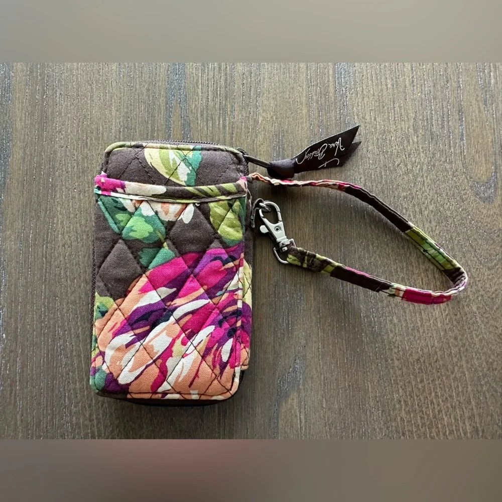 Vera Bradley‎ wristlet wallet Brown Floral - Picture 3 of 13